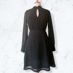 Black keyhole dress by All Saints